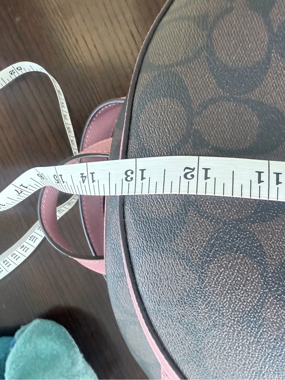 NWOT Coach Signature Canvas Backpack with Pink Trim - Picture 9 of 9